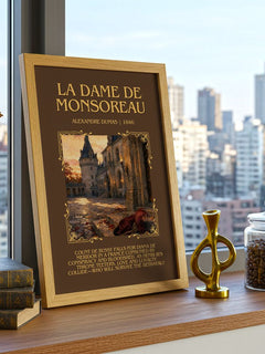 La Dame De Monsoreau Minimalist Book Poster by Alexandre Dumas – image 3