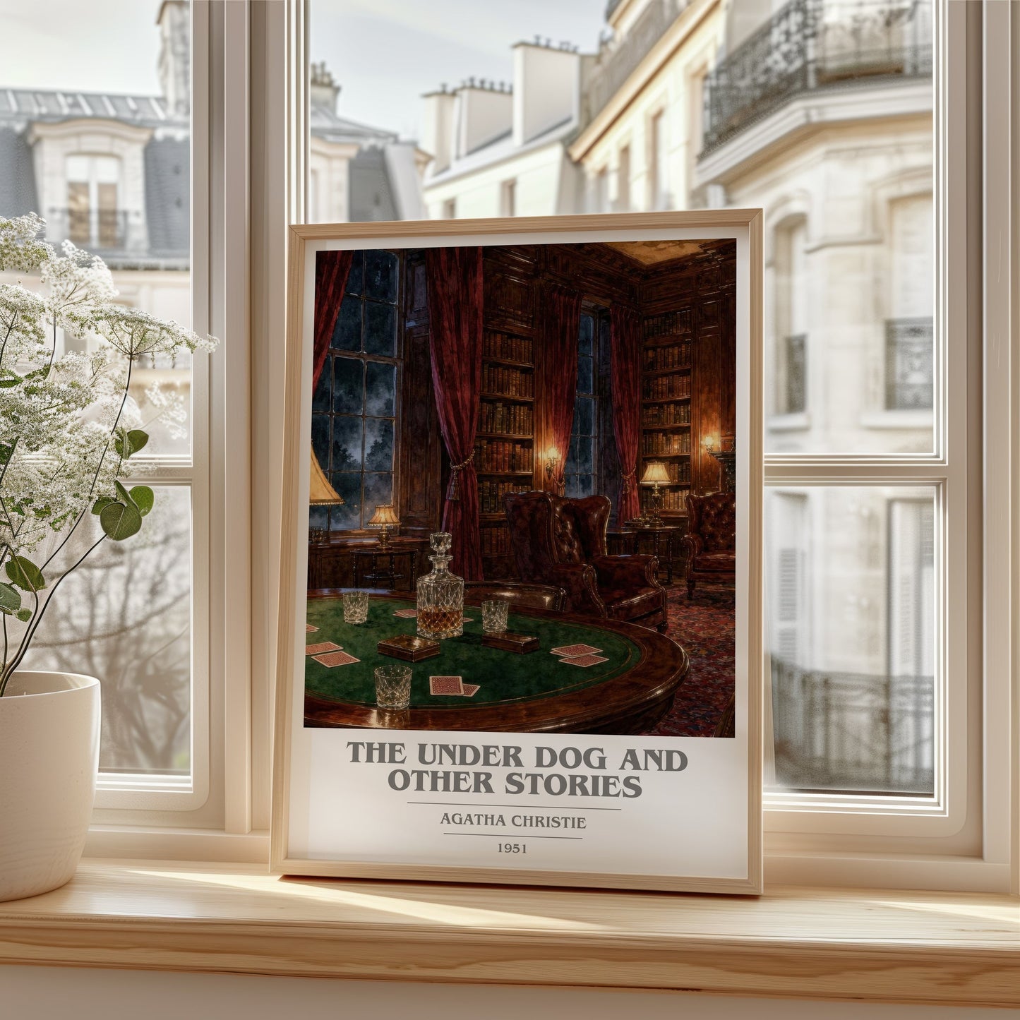 The Under Dog And Other Stories book cover poster colour and style options – Agatha Christie book art