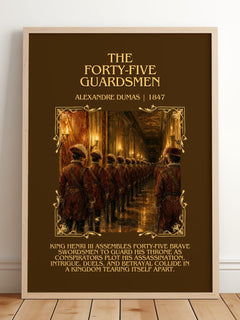The Forty-Five Guardsmen Minimalist Book Poster by Alexandre Dumas – image 2