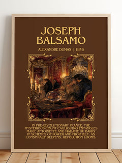 Joseph Balsamo Minimalist Book Poster by Alexandre Dumas – image 2