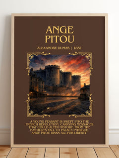 Ange Pitou Minimalist Book Poster by Alexandre Dumas – image 2