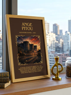 Ange Pitou Minimalist Book Poster by Alexandre Dumas – image 3