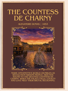 The Countess De Charny Minimalist Book Poster by Alexandre Dumas – image 1