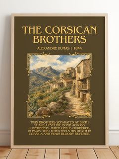 The Corsican Brothers Minimalist Book Poster by Alexandre Dumas – image 2