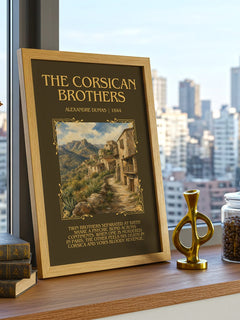 The Corsican Brothers Minimalist Book Poster by Alexandre Dumas – image 3