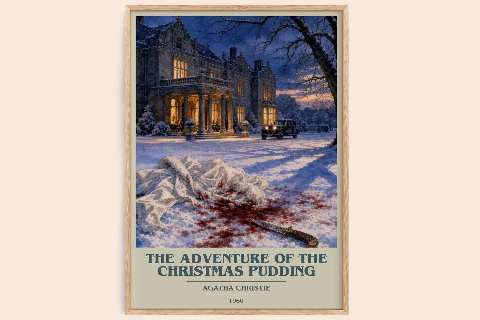Adventure Of The Christmas Pudding Book Cover Poster by A. Christie