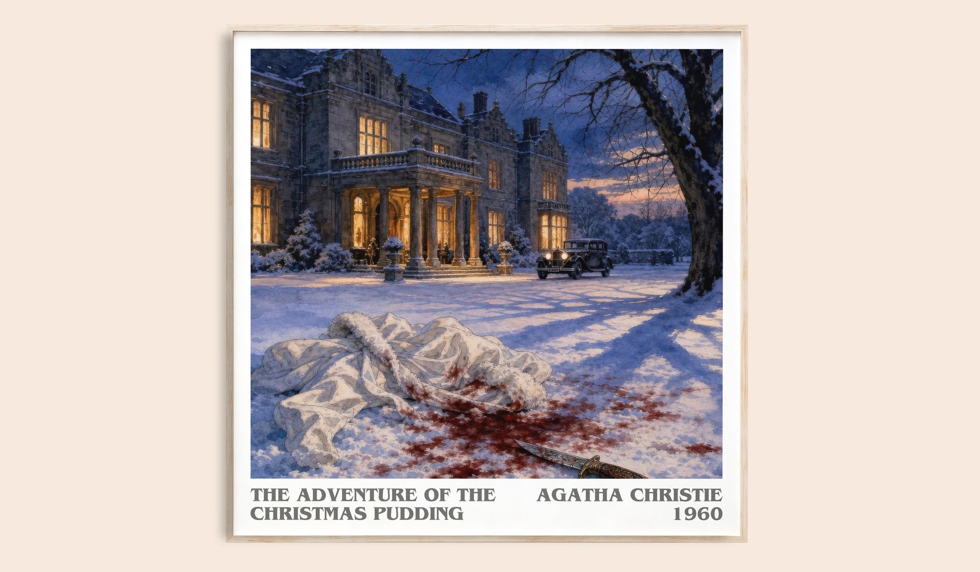 Adventure Of The Christmas Pudding Literary Art Print by A. Christie