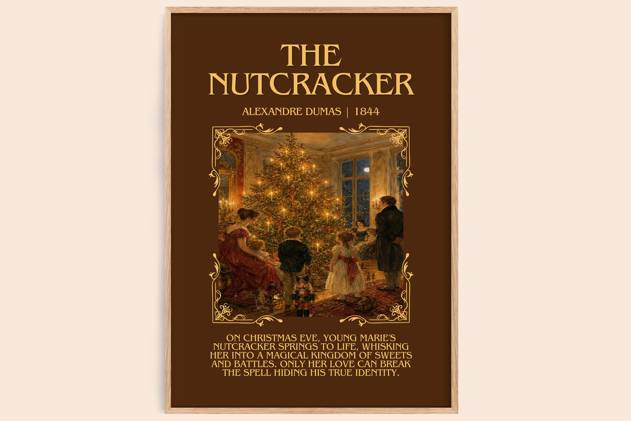 The Nutcracker Minimalist Book Poster by Alexandre Dumas