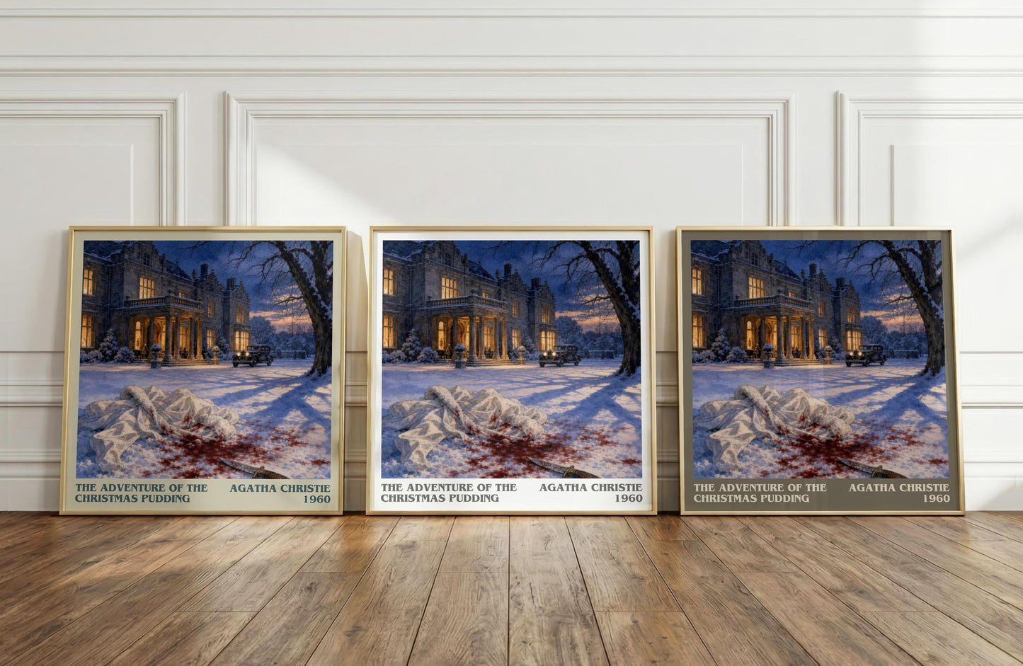 Adventure Of The Christmas Pudding Literary Art Print by A. Christie