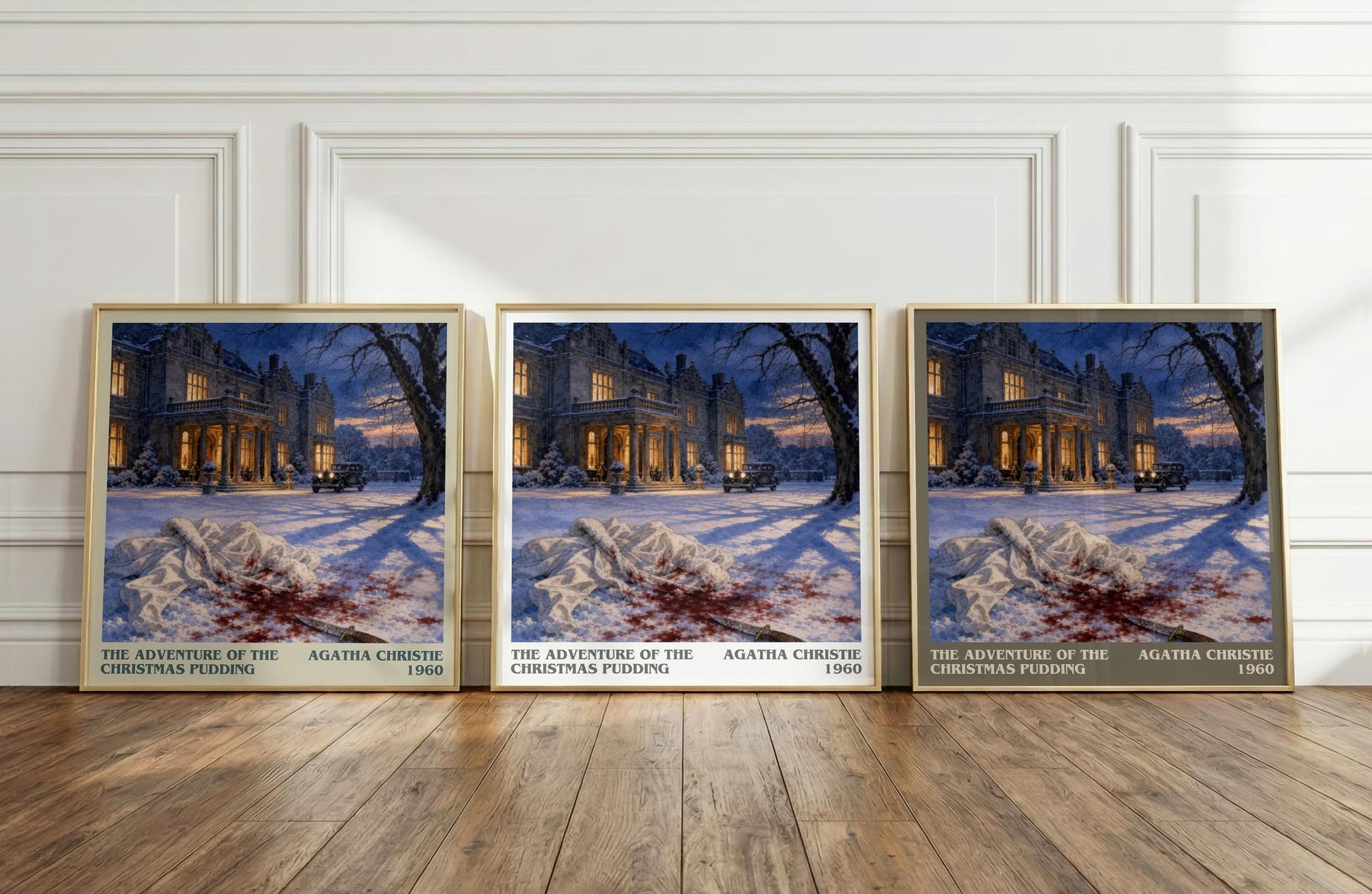 Adventure Of The Christmas Pudding Literary Art Print by A. Christie