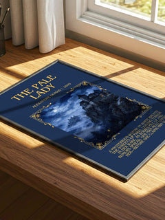 The Pale Lady Minimalist Book Poster by Alexandre Dumas – image 4