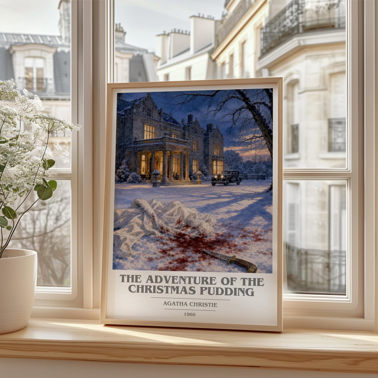 Adventure Of The Christmas Pudding Book Cover Poster by A. Christie