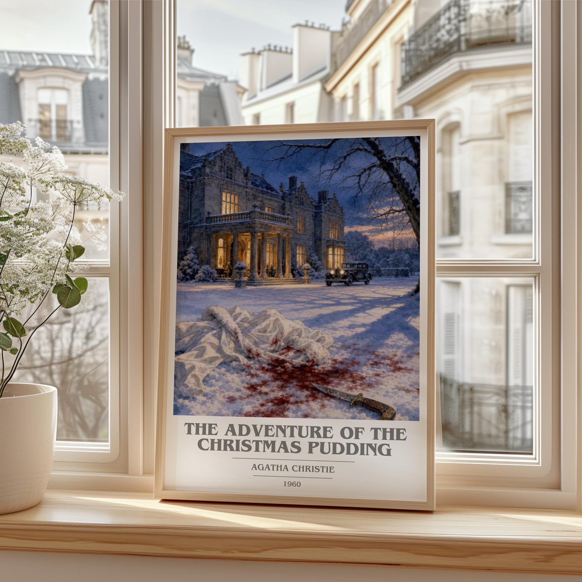 Adventure Of The Christmas Pudding Book Cover Poster by A. Christie