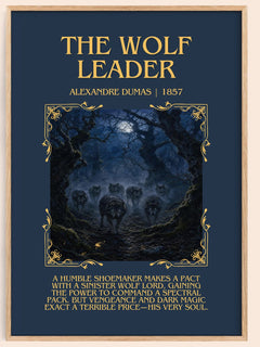 The Wolf Leader Minimalist Book Poster by Alexandre Dumas – image 1