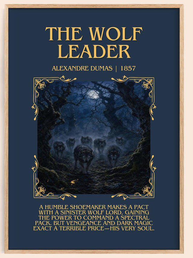 The Wolf Leader Minimalist Book Poster by Alexandre Dumas