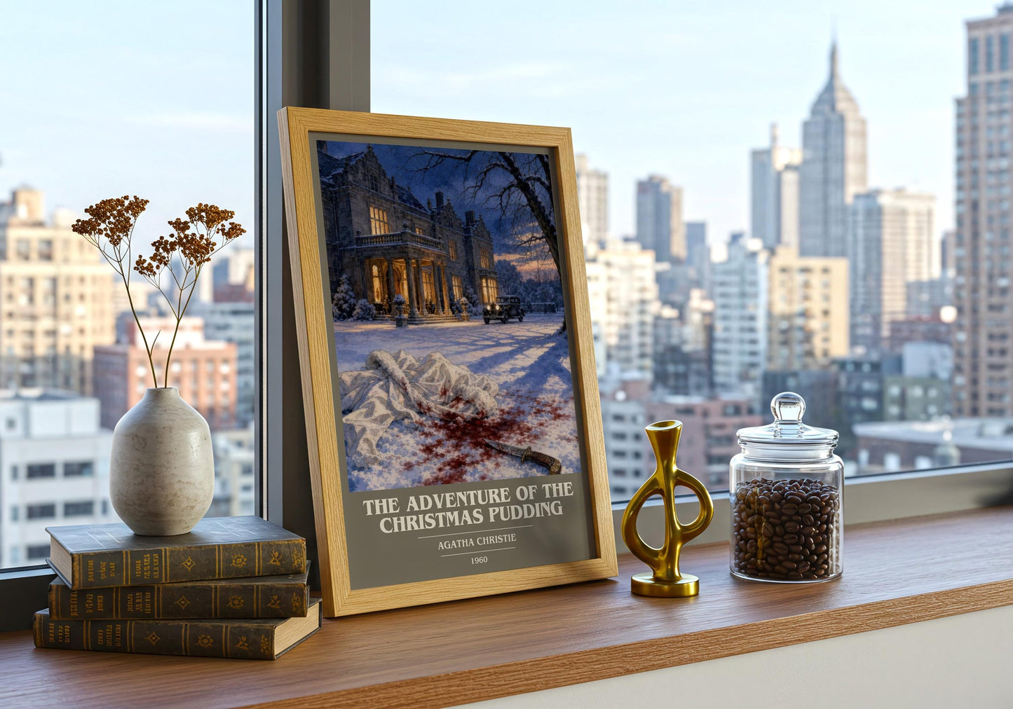 Adventure Of The Christmas Pudding Book Cover Poster by A. Christie