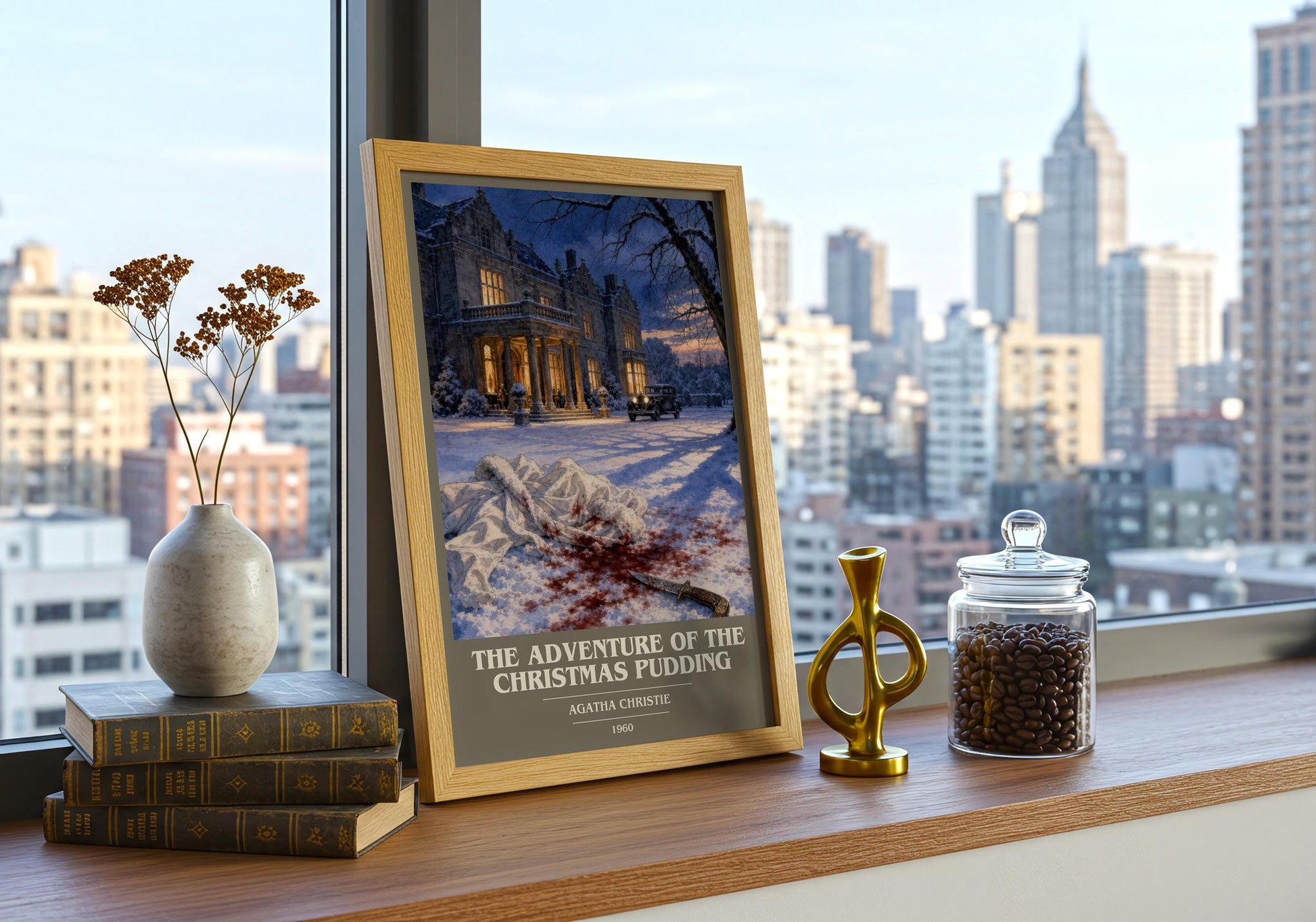 Adventure Of The Christmas Pudding Book Cover Poster by A. Christie