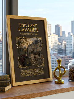 The Last Cavalier Minimalist Book Poster by Alexandre Dumas – image 3