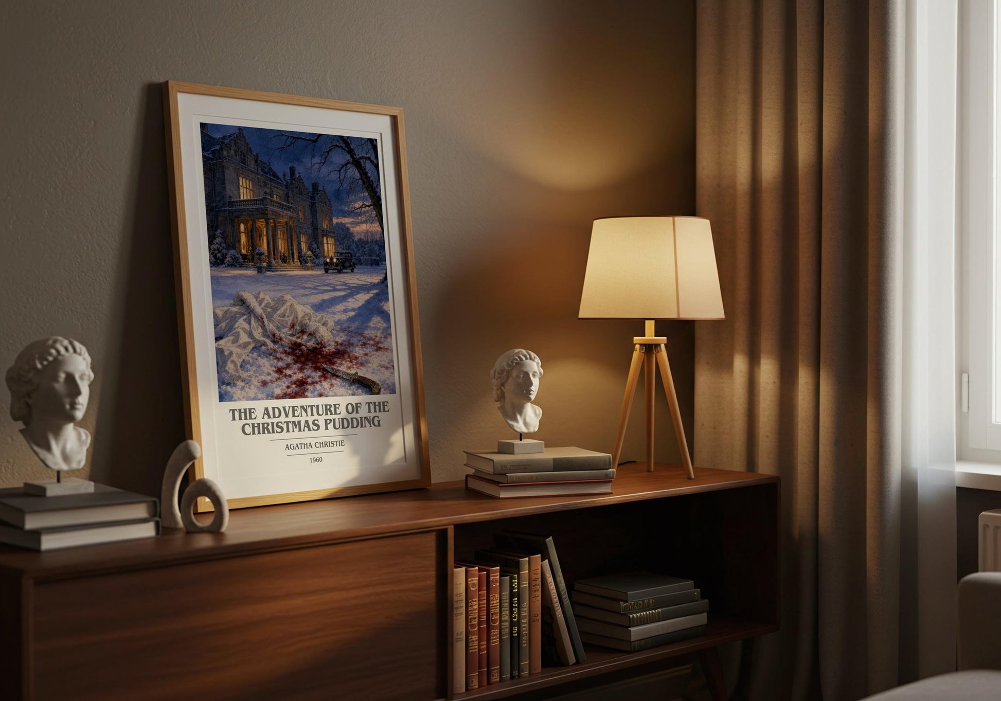 Adventure Of The Christmas Pudding Book Cover Poster by A. Christie