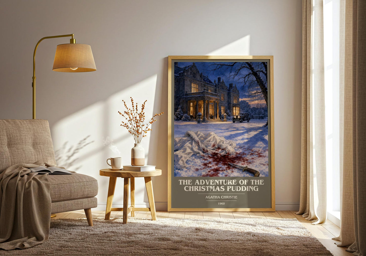 Adventure Of The Christmas Pudding Book Cover Poster by A. Christie