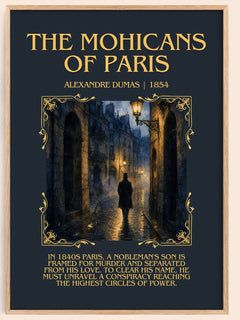 The Mohicans Of Paris Minimalist Book Poster by Alexandre Dumas – image 1