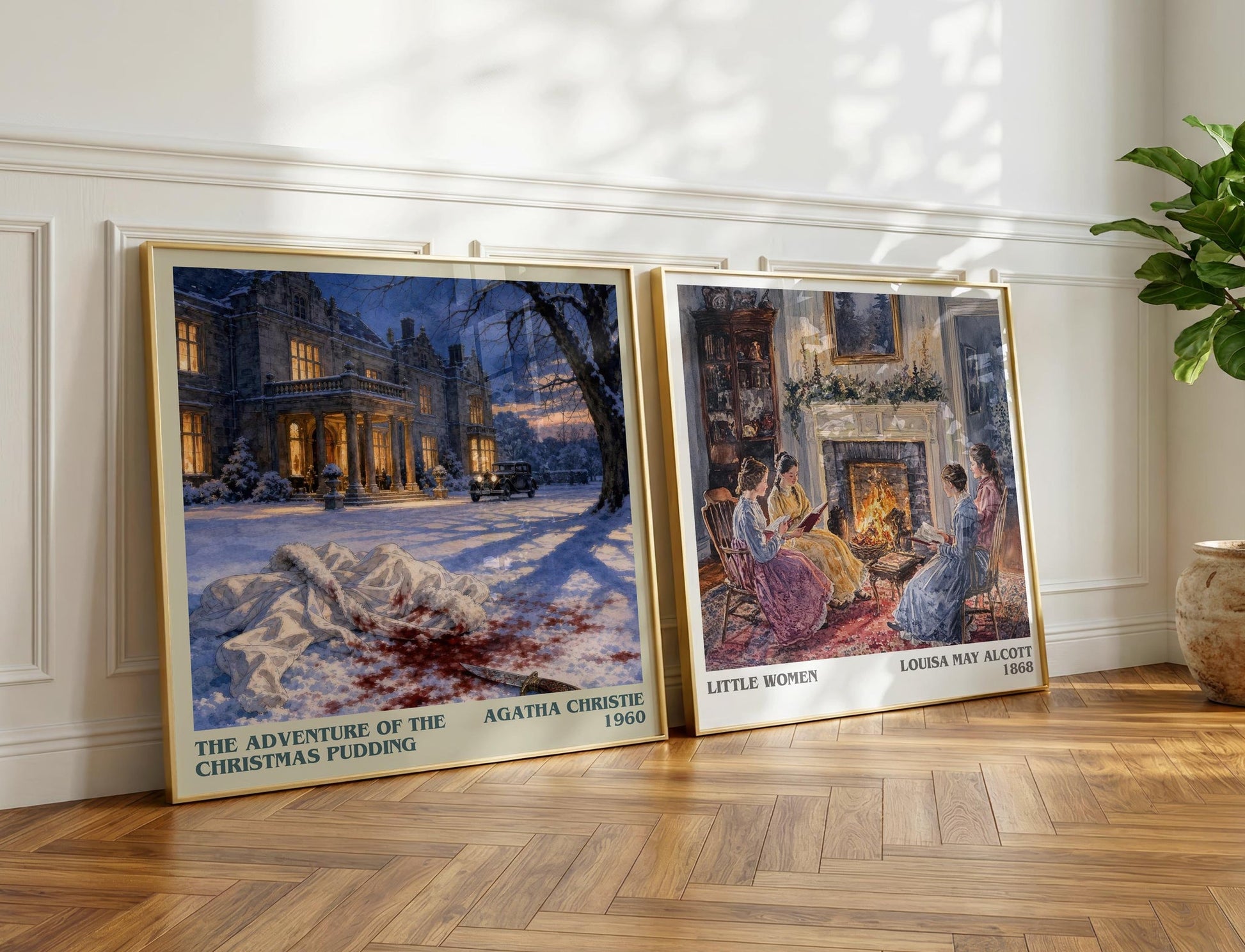 Adventure Of The Christmas Pudding Literary Art Print by A. Christie