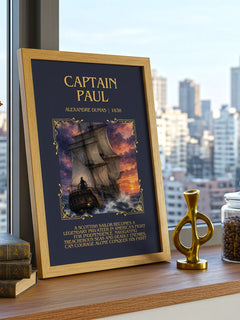 Captain Paul Minimalist Book Poster by Alexandre Dumas – image 3