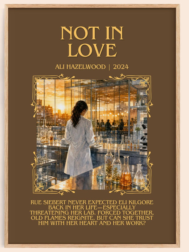 Not In Love Minimalist Book Poster by Ali Hazelwood