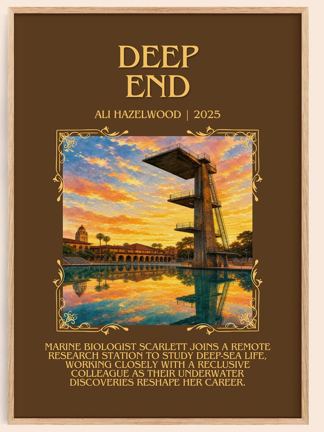 Deep End Minimalist Book Poster by Ali Hazelwood