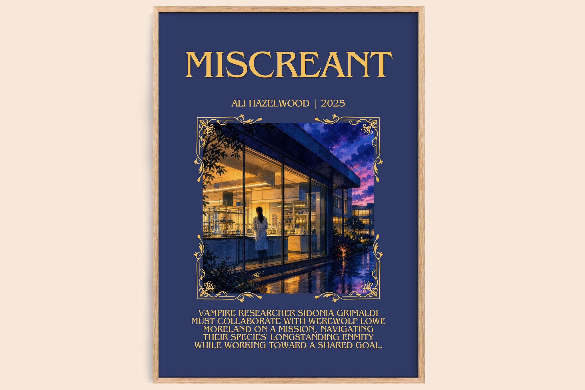 Miscreant Minimalist Book Poster by Ali Hazelwood