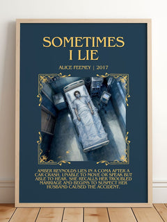 Sometimes I Lie Minimalist Book Poster by Alice Feeney – image 2