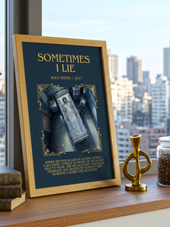 Sometimes I Lie Minimalist Book Poster by Alice Feeney – image 3