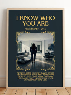 I Know Who You Are Minimalist Book Poster by Alice Feeney – image 2