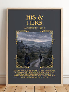 His & Hers Minimalist Book Poster by Alice Feeney – image 2