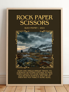 Rock Paper Scissors Minimalist Book Poster by Alice Feeney – image 2
