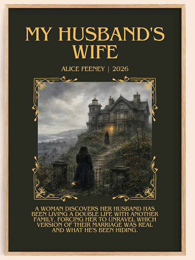 My Husband'S Wife Minimalist Book Poster by Alice Feeney
