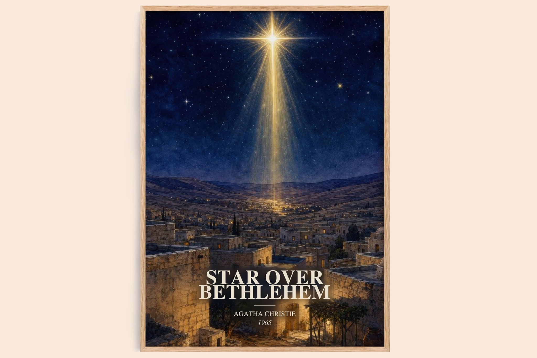 Star Over Bethlehem Book Watercolour Illustration by Agatha Christie