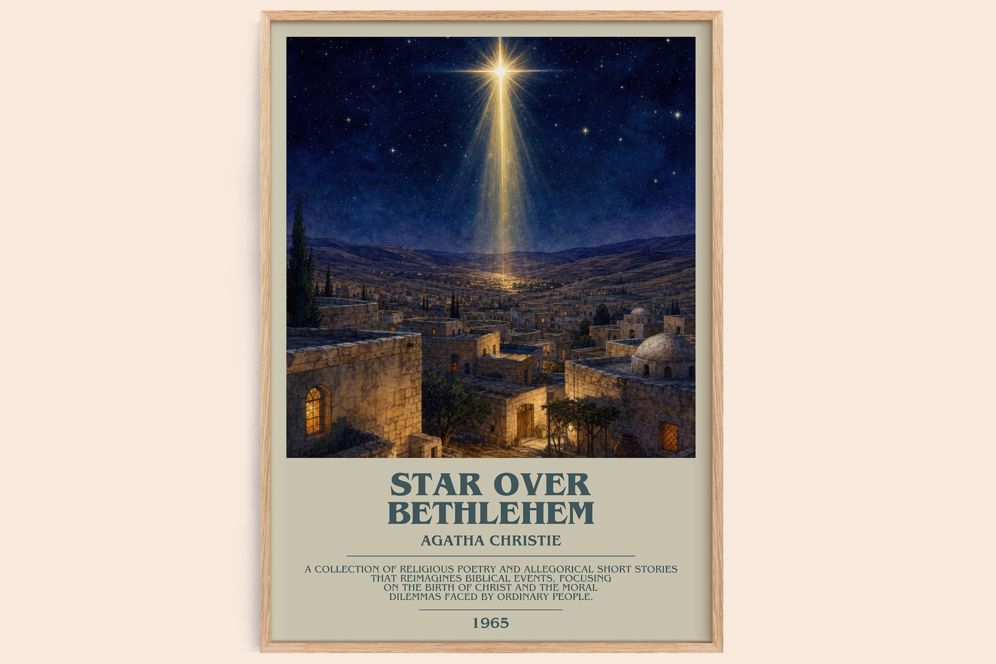 Star Over Bethlehem Bookish Wall Art by Agatha Christie