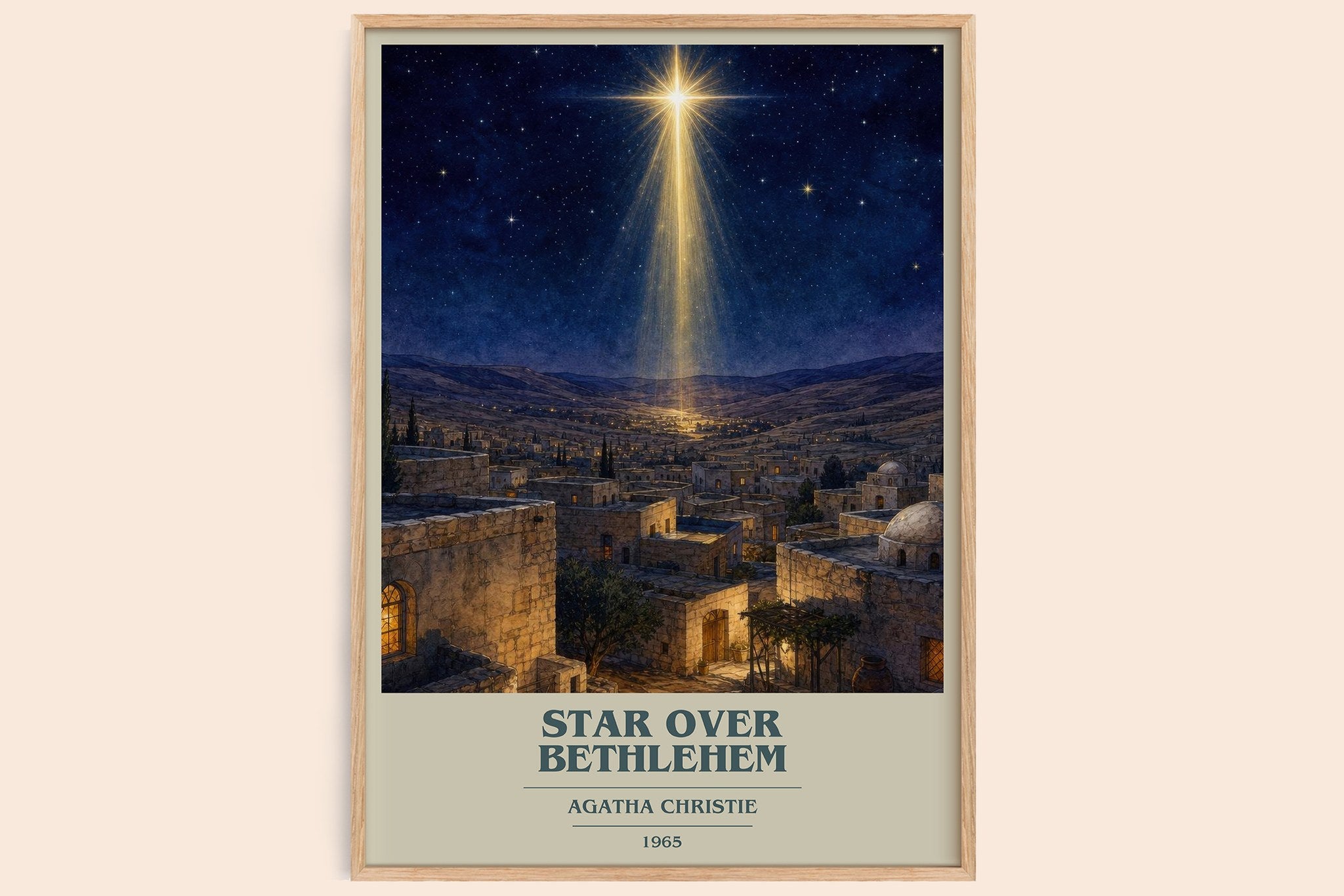 Star Over Bethlehem Book Cover Poster by Agatha Christie