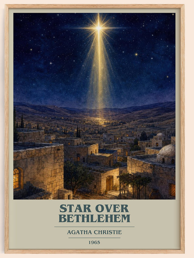 Star Over Bethlehem Book Cover Poster by Agatha Christie