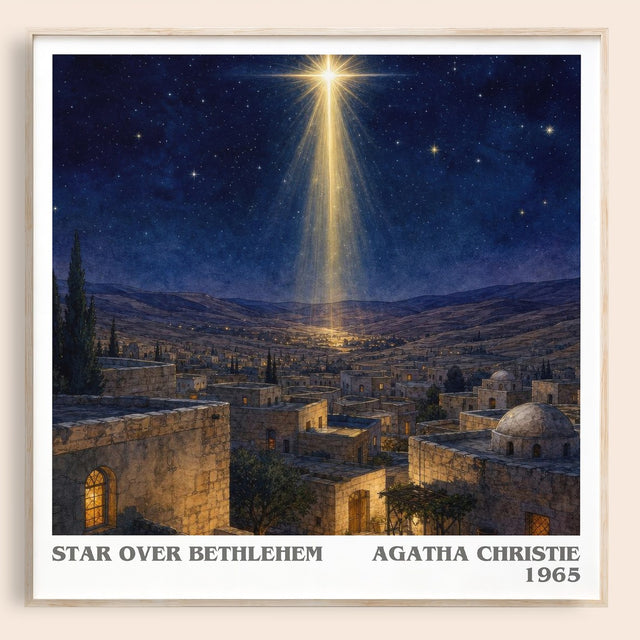 Star Over Bethlehem Literary Art Print by Agatha Christie