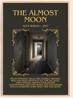 The Almost Moon Minimalist Book Poster by Alice Sebold – image 1