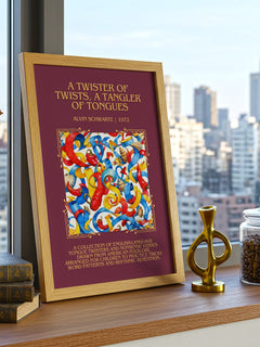 Twister Of Twists, A Tangler Of Tongues Minimalist Book Poster – A. – image 3