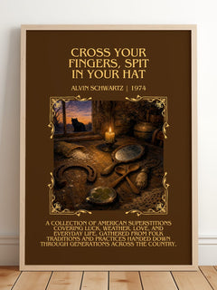Cross Your Fingers, Spit In Your Hat Minimalist Book Poster – A. – image 2