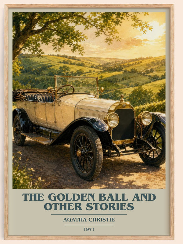 The Golden Ball And Other Stories book cover book poster by Agatha Christie – framed literary art print