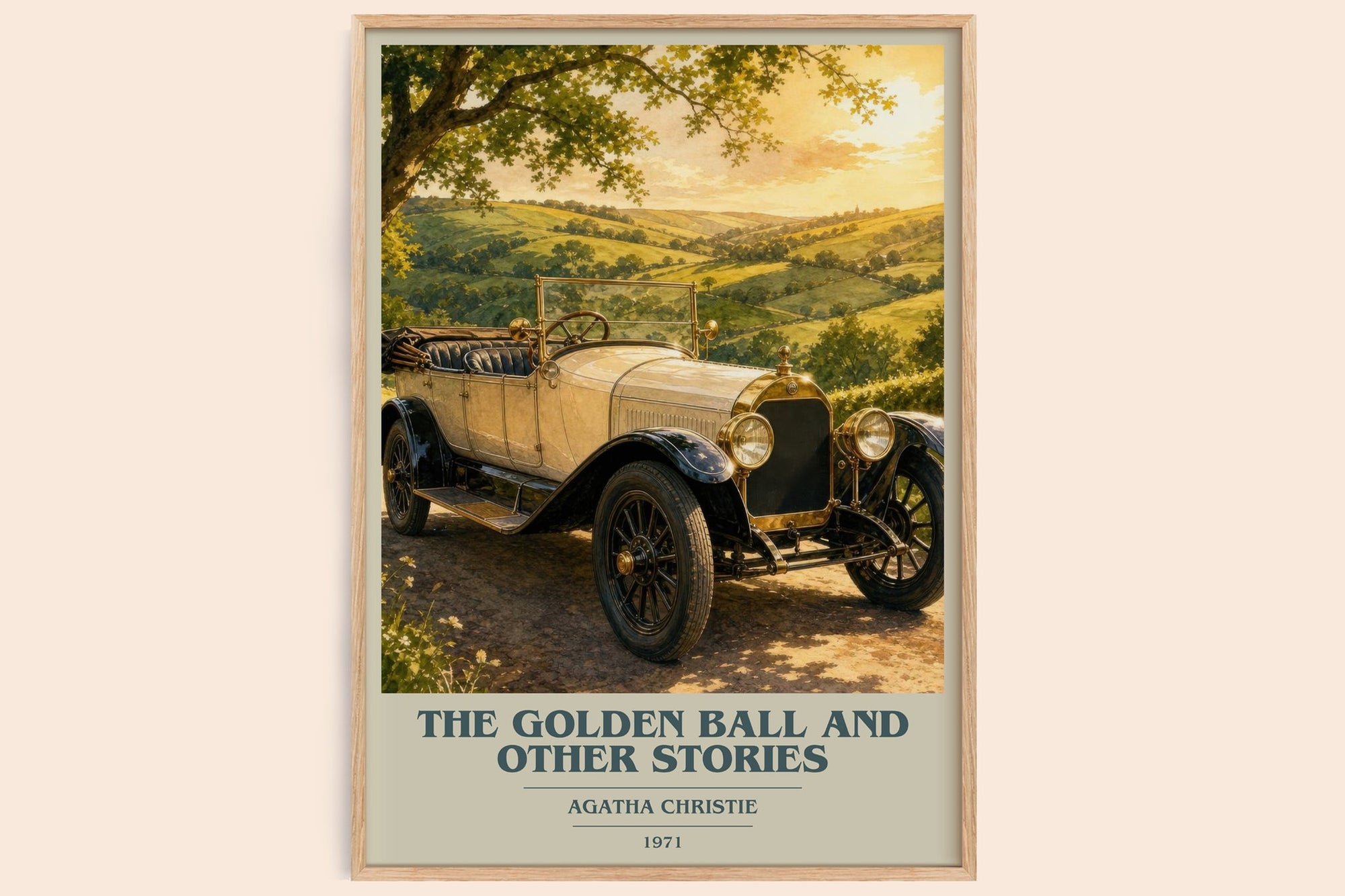 The Golden Ball And Other Stories book cover book poster by Agatha Christie – framed literary art print