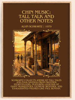 Chin Music: Tall Talk And Other Notes Minimalist Book Poster – A. – image 1