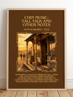 Chin Music: Tall Talk And Other Notes Minimalist Book Poster – A. – image 2