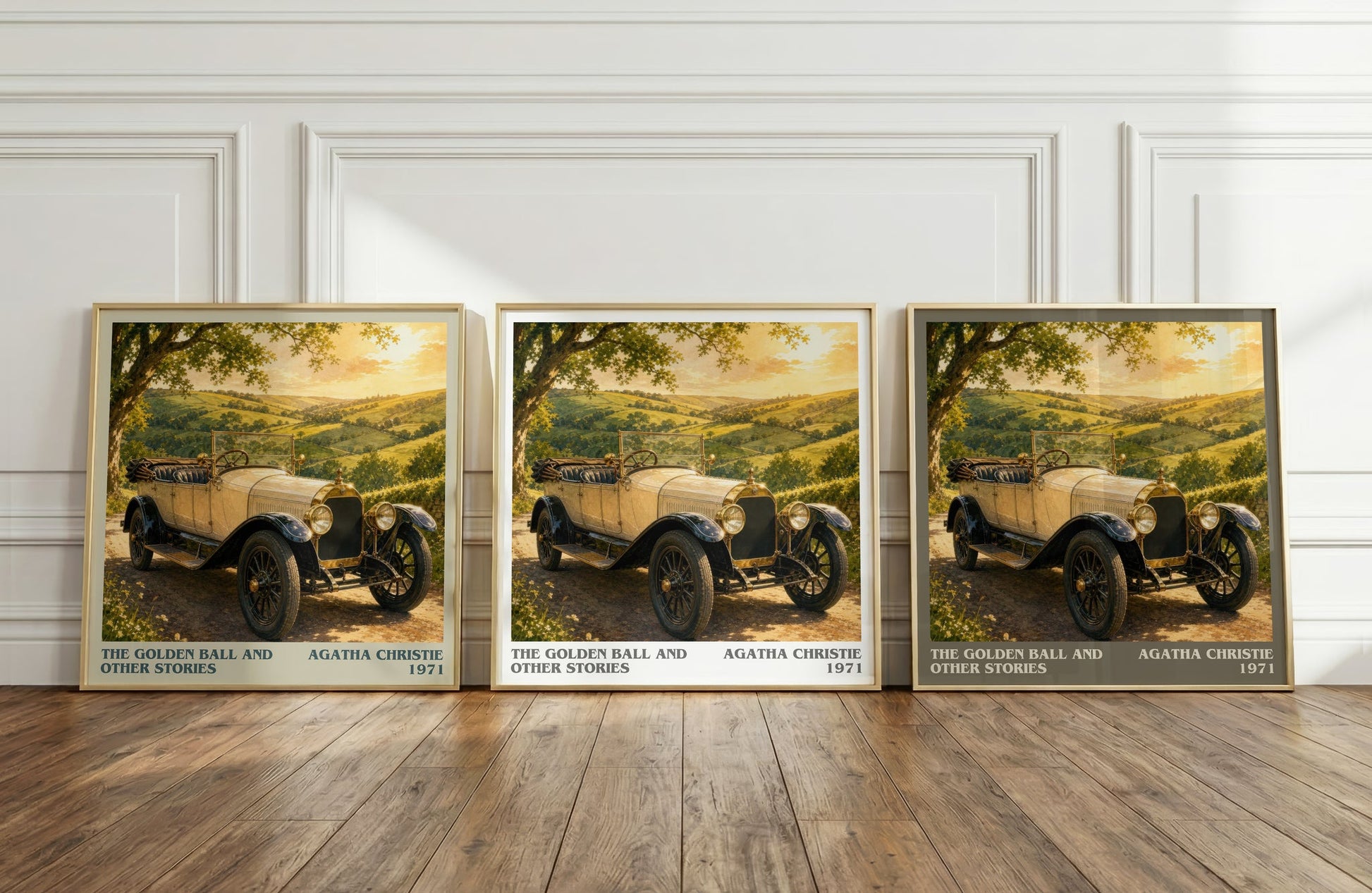 The Golden Ball And Other Stories literary art print colour and style options – Agatha Christie book art