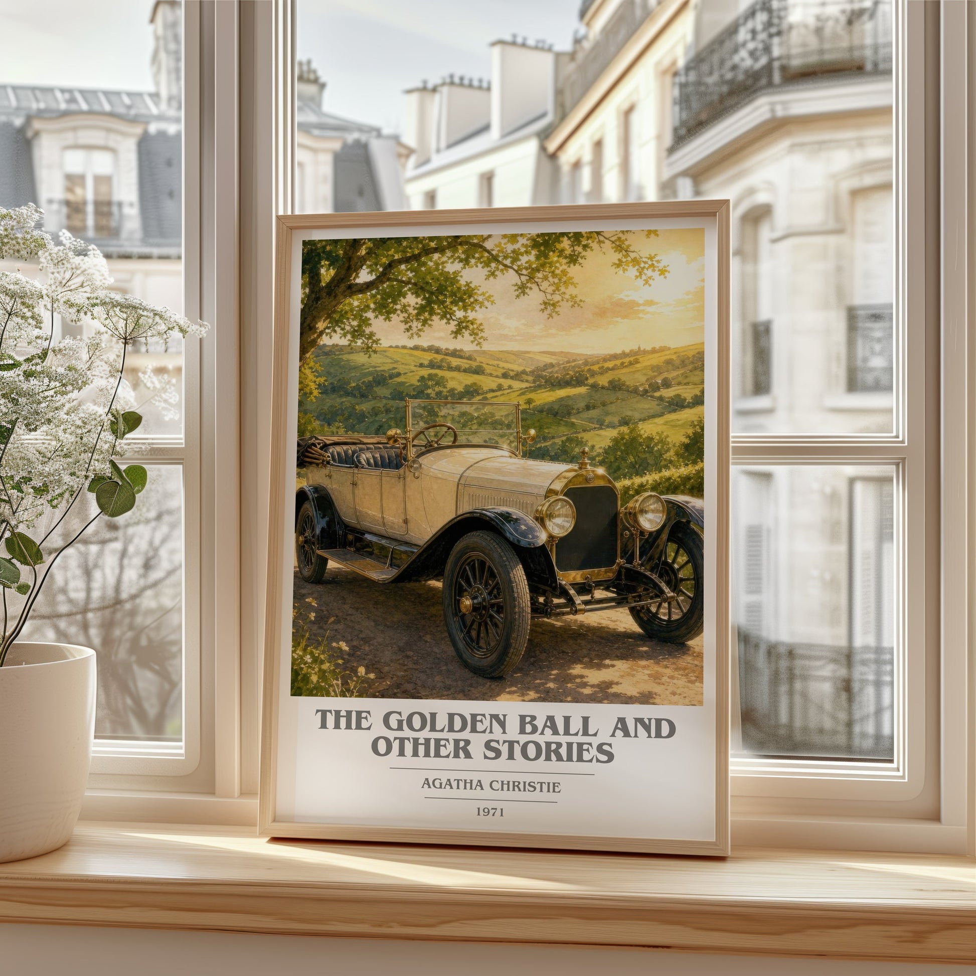 The Golden Ball And Other Stories book cover poster colour and style options – Agatha Christie book art